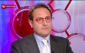 Il Prof. Antonini durante la trasmissione del TG2 Medicina 33