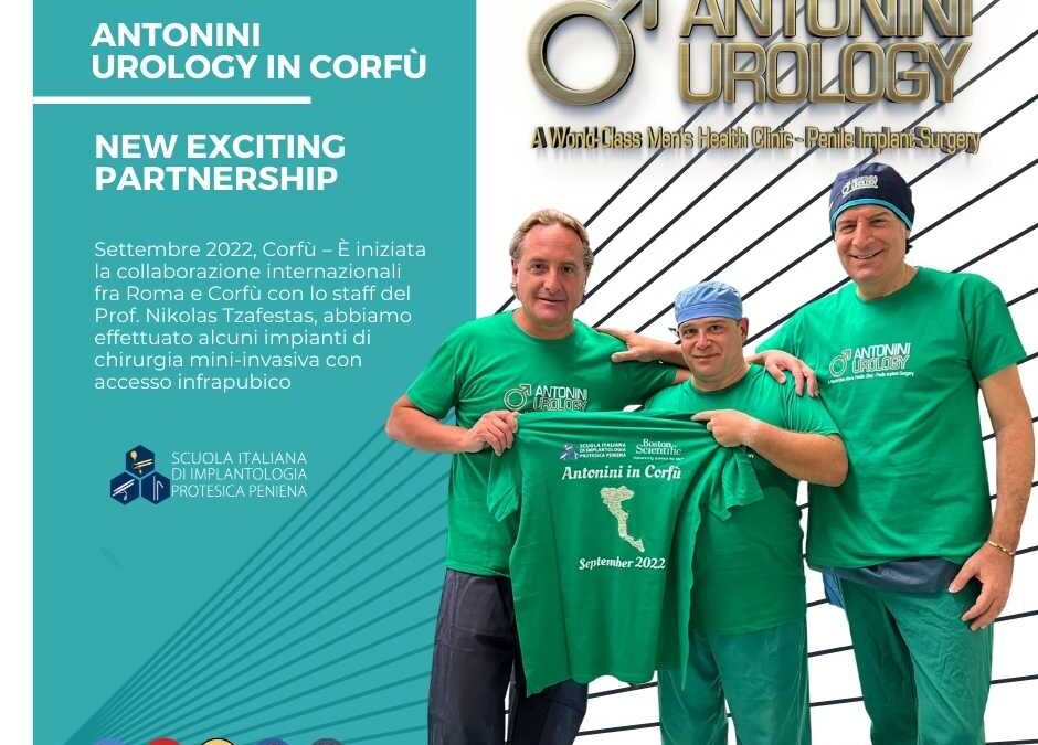 Antonini Urology in Corfù – New exciting Partnership