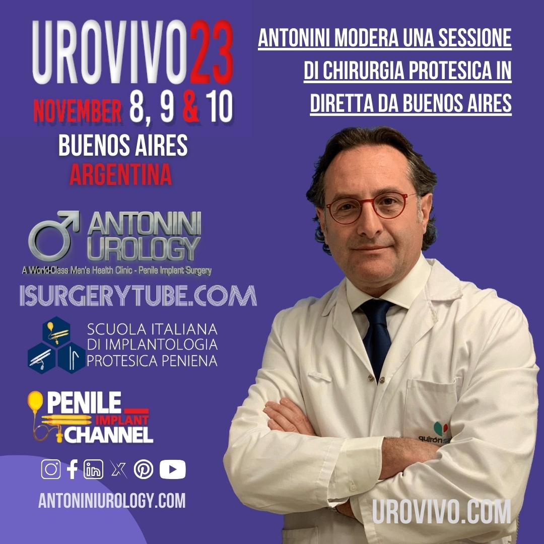 Urovivo 23: Antonini modera uma sessão de cirurgia protética em direto de Buenos Aires